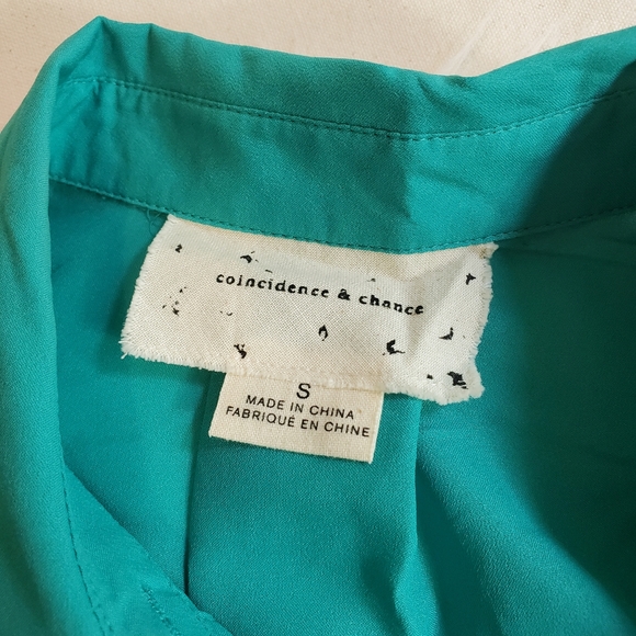 Turqoise Button-Up Top - Picture 3 of 10